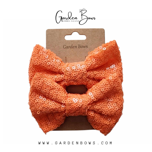 Sequin Neon Pigtail Bows