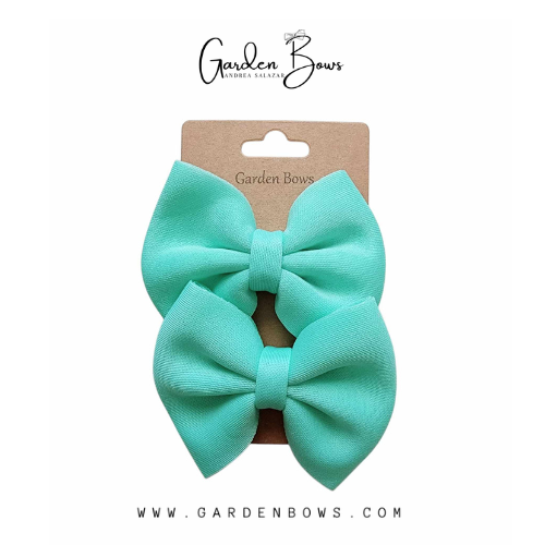 Puff 3 inches Pigtail Bows