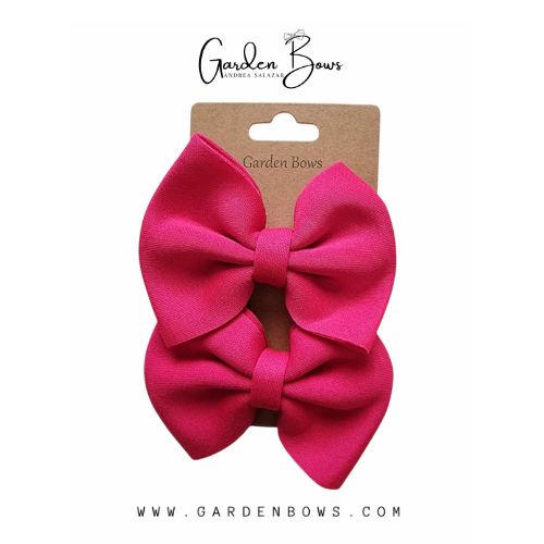Puff 3 inches Pigtail Bows