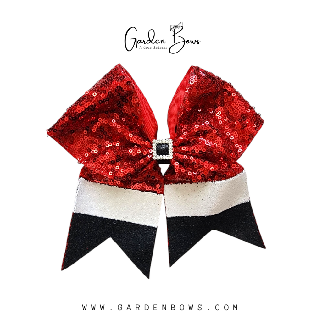 Sequin Santa Claus Sailor Bow