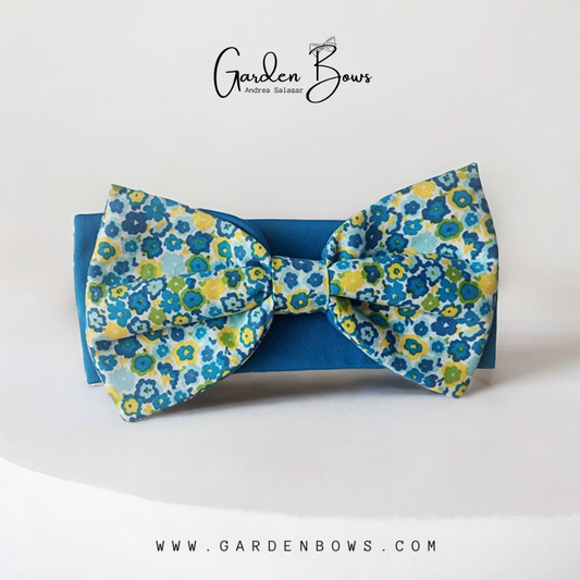 Blue Floral Headband