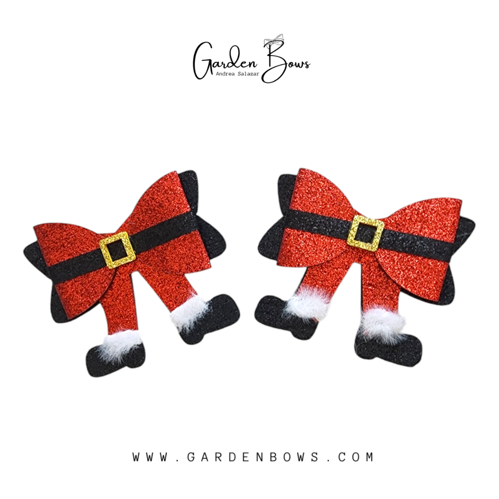 Santa Claus Pigtail Bows